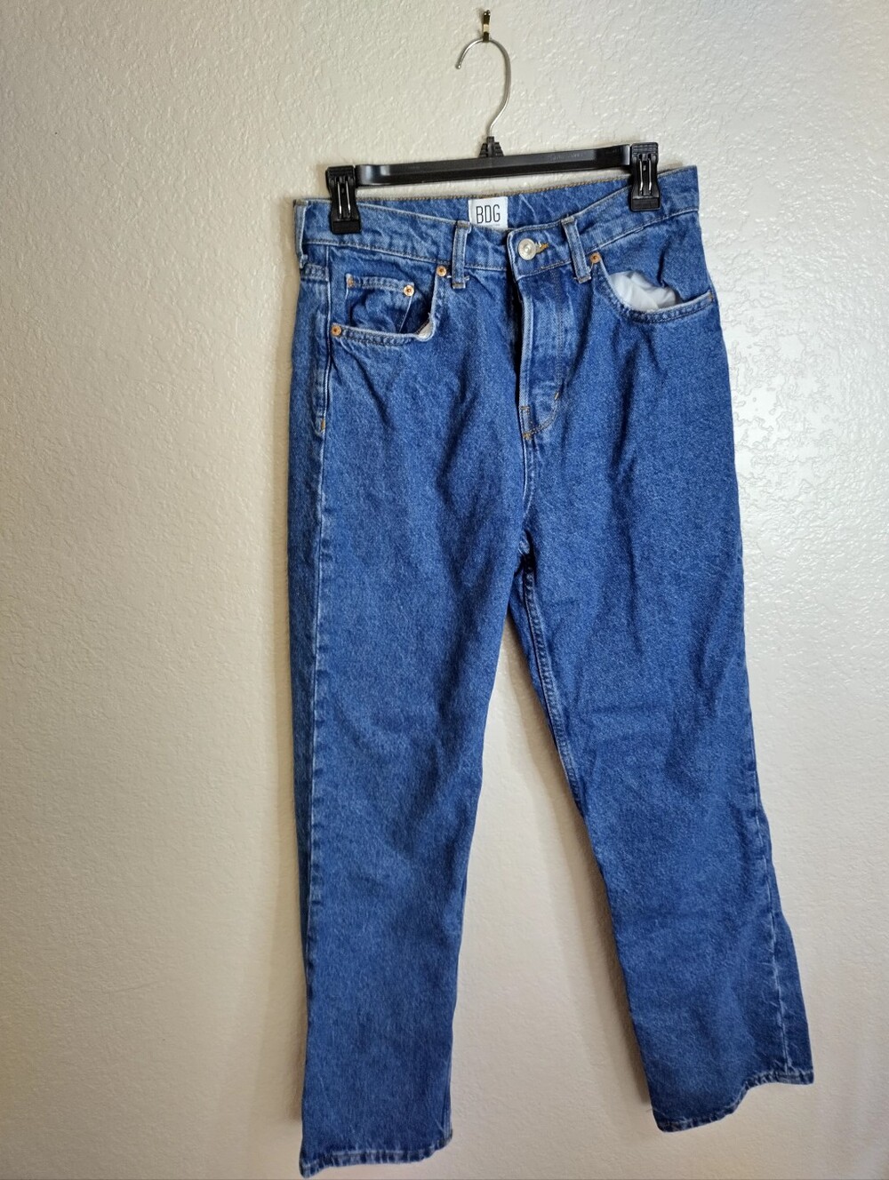 BDG High Rise Straight Button Fly Jeans Sz 28 X 32